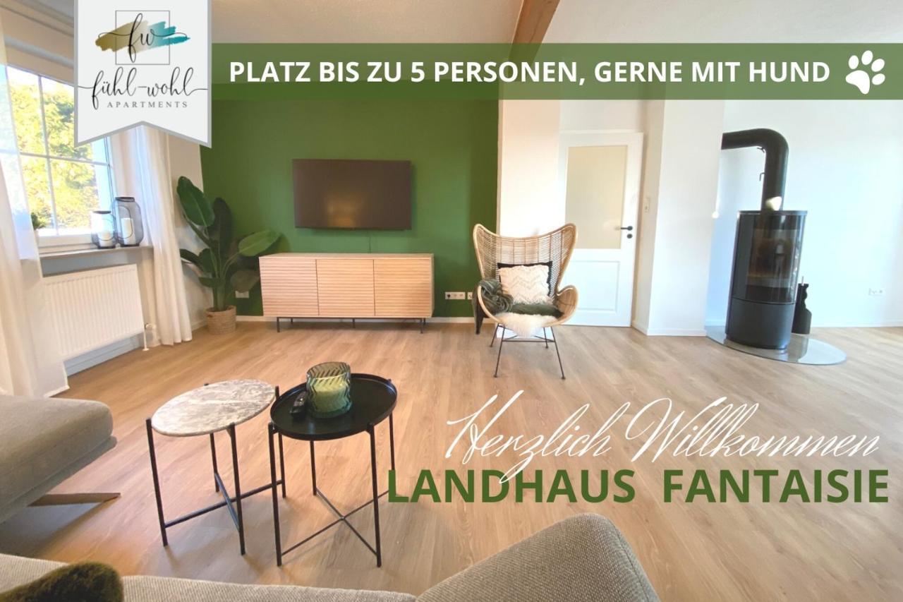 Ferienhaus Fantaisie - Wohnen Nahe Schlosspark -Stadtgrenze Bayreuth Fuer 1-5 Pers, Hunde Willkommen, Voll Eingezaeunt Eckersdorf Kültér fotó